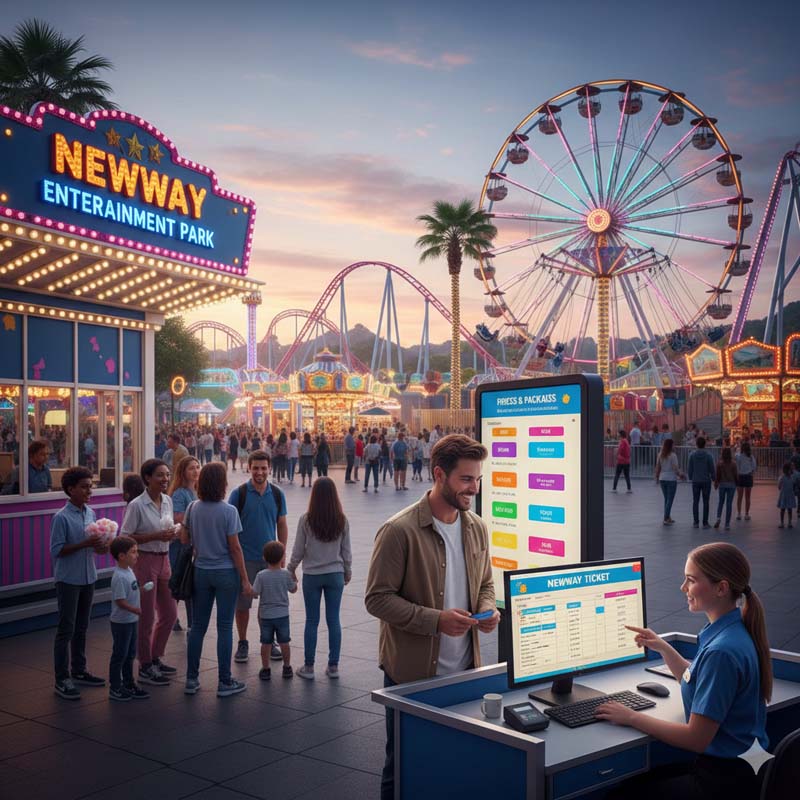Phần mềm quản lý bán vé khu vui chơi - Giải pháp toàn diện Newway Ticket